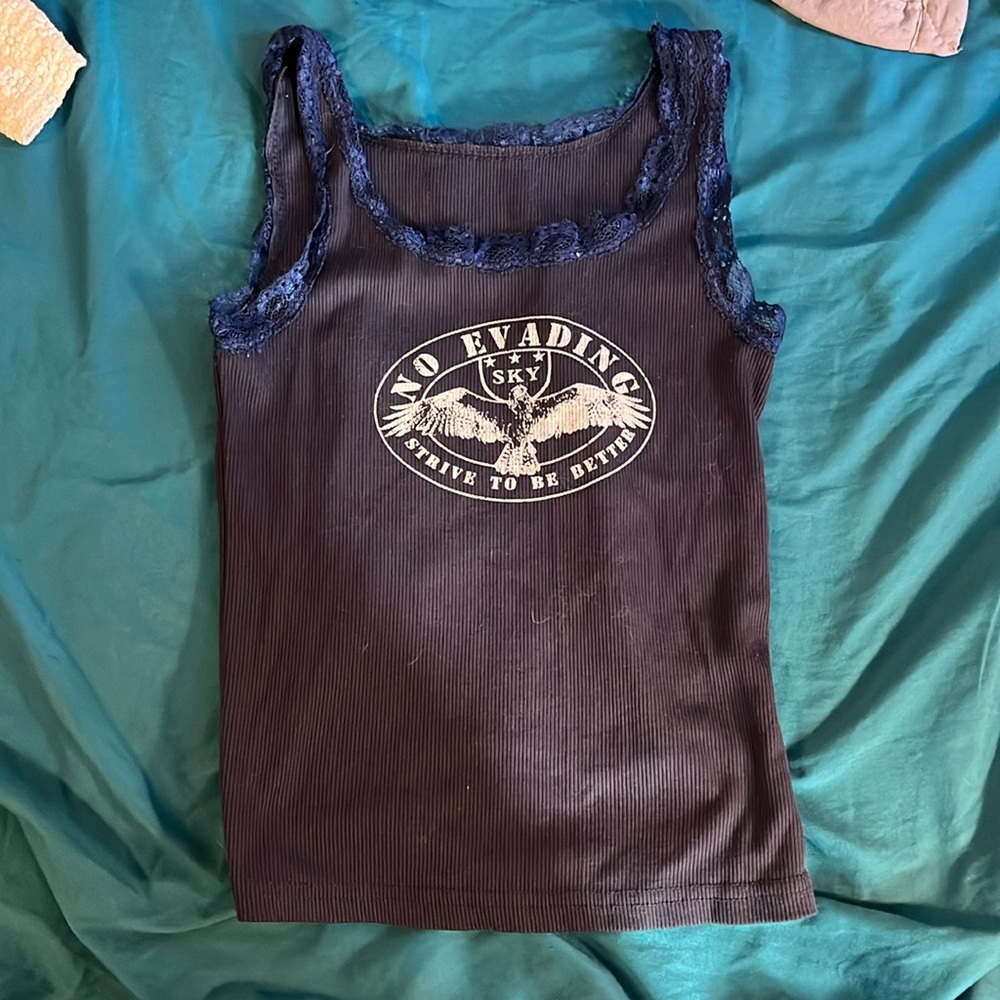 Navy blue tank top